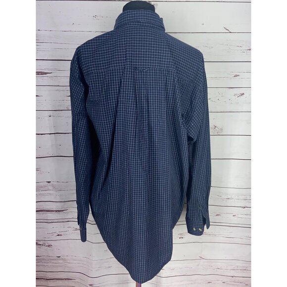 Antigua SEC Auburn Tigers War Eagle Button Down Shirt Blue Patterned Large‎ - Picture 3 of 7